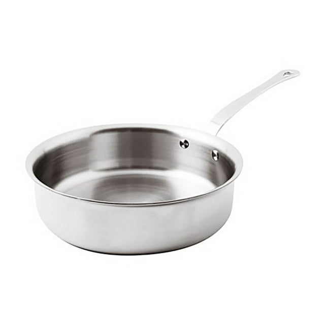 Paderno 12208-24 Poêle à Sauté en Aluminium/acier Inoxydable 9 1/2 Pouces avec Poignée Qui Reste Froide