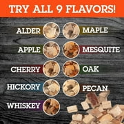 Camerons All Natural Cherry Wood Chunks for Smoking - 420 Cu. In. Box, Approximately 5 Pounds - Kiln Dried Large Cut BBQ Wood Chips for Smoker