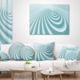 thumbnail image 4 of Designart Fractal Rounded Blue 3D Waves - Contemporary Throw Pillow - 12x20, 4 of 5