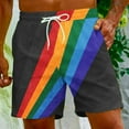 thumbnail image 1 of Puntoco Pantalones Cortos Con Estampado Hawaiano Para Hombre, Pantalones Cortos Con Bolsillo Y Cordón, Color M, 1 of 9