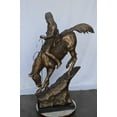 thumbnail image 2 of Nifao Giant mountain man Remington Replica bronze statue – Outdoor Garden Decor Sculpture, 37"L x 13"W x 54"H, 2 of 11