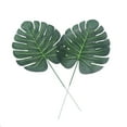 thumbnail image 6 of FRCOLOR 10Pcs High Simulation Leaf Shaped Artificial Monstera Plant For Flower Arrangement Office Decor Faux Leaves, 6 of 8
