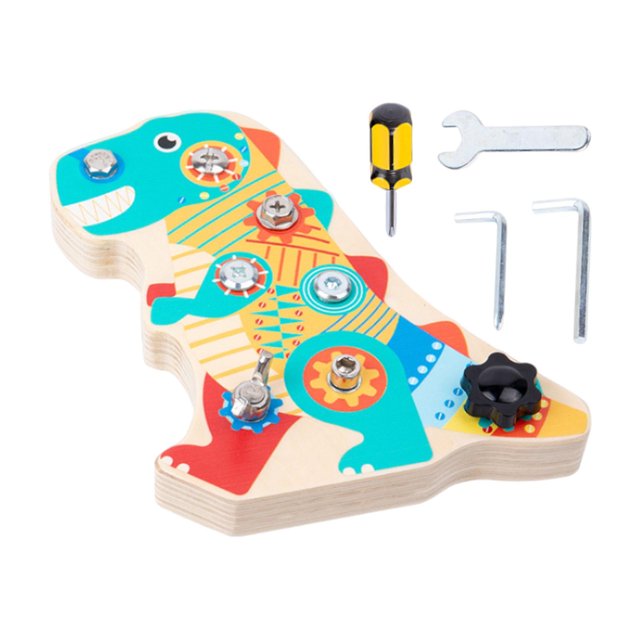 Tablero de tornillos Montessori de dibujos animados, juguetes Montessori para niñas de 4 a 5 años