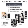 thumbnail image 4 of Designart "Dreamy Pink And Gold Cubism" Abstract Shapes Wall Art Set Of 5 - Pink Modern Hallway Metal Art Print Set, 4 of 6