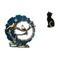 thumbnail image 1 of Escultura De Figura De Gato De Resina Para Decoración Del Hogar, Estantería, Sala De Estar, Dormitorio, Escritorio Interior, Entrada, Adorno De Animal Coleccionable, 1 of 8