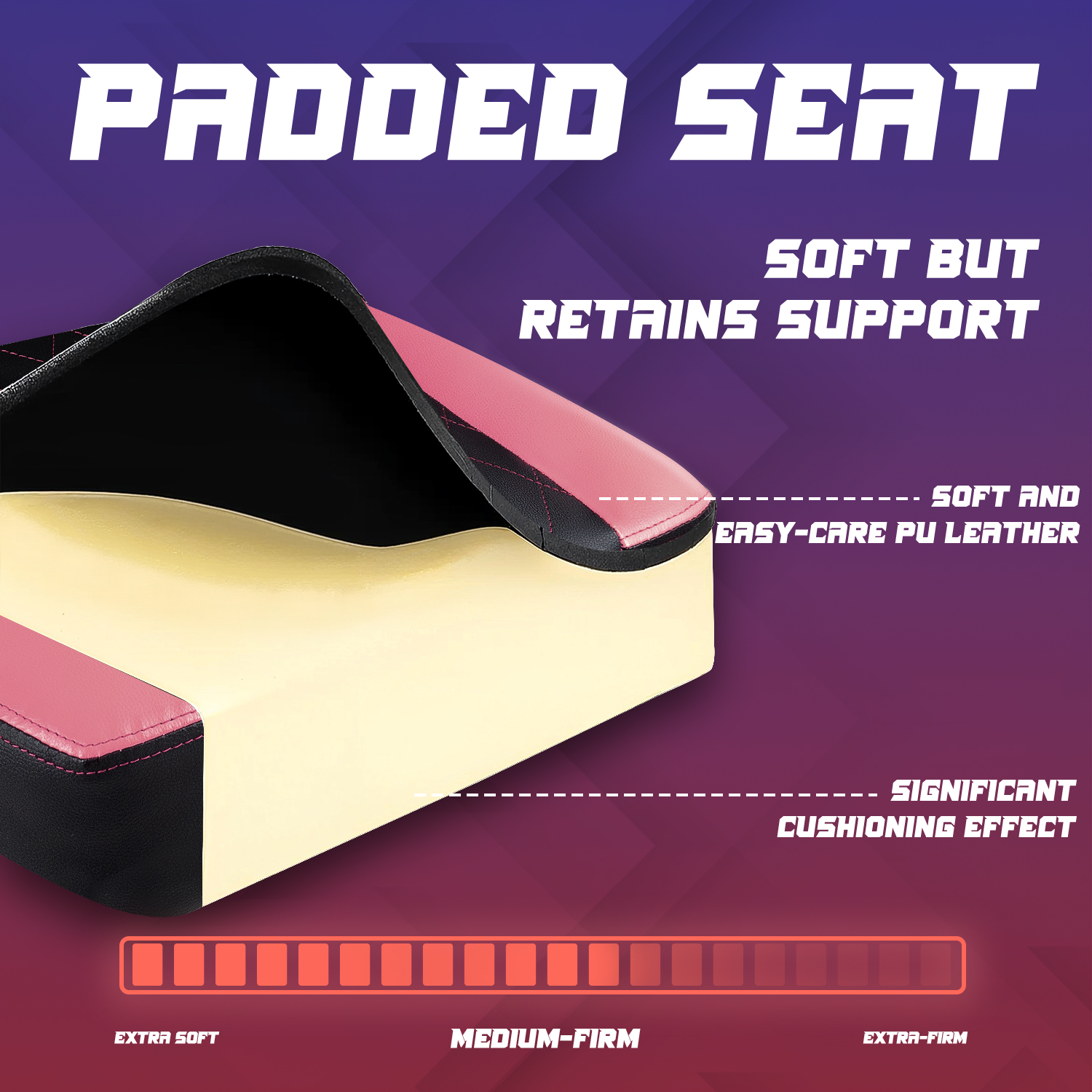 Bossin Gaming Chairs with Footrest, Massage Leather Game Chair for Adults, Big and Tall Gamer Chair with Headrest and Lumbar Support