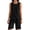 Black-sweatpants for women, variant on 2 Piece Linen Sets for Women Sleeveless Crewneck Tank Tops with Shorts Summer Solid Color Casual Set with Pockets