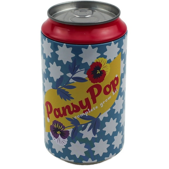 Buzzy Pansy Pop Flower Soda Can Grow Kit Item 97632