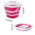 thumbnail image 3 of Foldable Collapsible Bucket for Camping, Travel, and Car Washing - Portable Water Container with Leak-Proof Base, 3 of 6