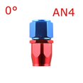 thumbnail image 1 of Universal AN4/AN6/AN8/AN10/AN12 Straight 0/45/90/180 Oil Grade Fuel Swivel Hose Oil Hose End Adapter Kit Red~0040, 1 of 1