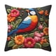 thumbnail image 2 of Decoración del hogar, Otros artículos de decoración, Fundas de cojín con motivos florales y pájaros, cojines de sofá estampados para sala de estar, fundas de cojín con bordados simulados, artículos de, 2 of 6