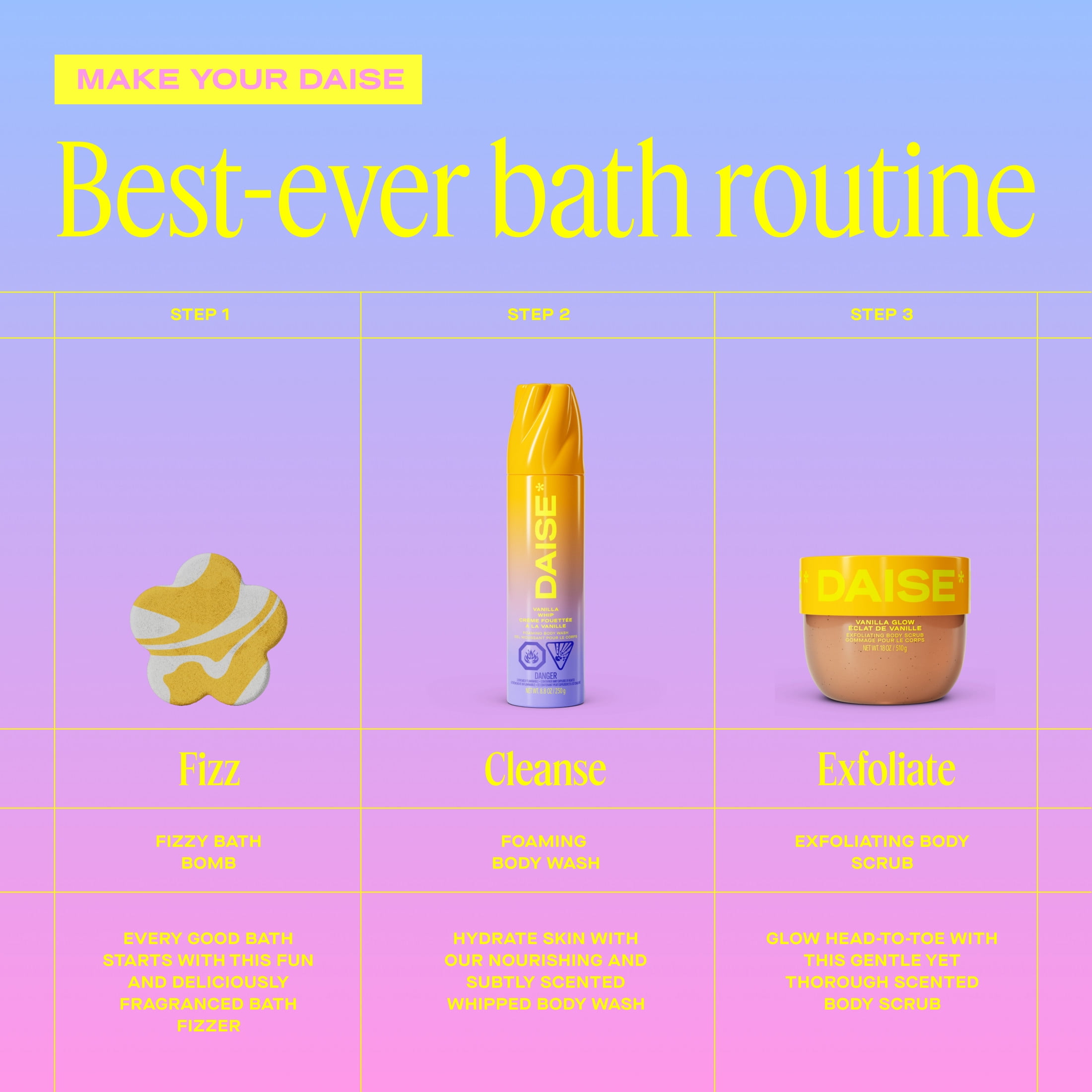 DAISE Vanilla Body Set