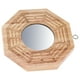 thumbnail image 2 of Espejo convexo Bagua con marco de madera. Espejo compacto para colgar en la pared. Adorno tradicional chino de la suerte para la oficina, el hogar o la sala de estar., 2 of 8