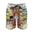 thumbnail image 2 of The Loud House Men's Swim Trunks Board Shorts Drawstring Elastic Waist Quick Dry Swimsuits Beach Shorts with Pockets XL, 2 of 8