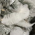 thumbnail image 4 of Hoja de simulación artificial Decoración del árbol de Navidad Adorno Brillo Abrazadera Boda Brillante Suministros para festivales Blanco al aire libre Monstrate HA008892-03B, 4 of 6