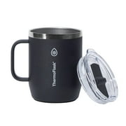 ThermoFlask Stainless Steel Insulated Coffee Mug Set, 2 Pack (Blue/Black)