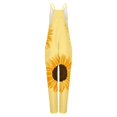 thumbnail image 4 of Pantalon pour Femmes Mode Sans Manches Imprimé Épaules Dénudées Décontracté Combinaison Patchwork Jaune TG, 4 of 5