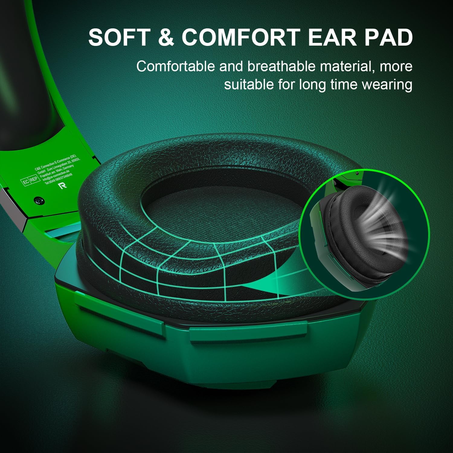 Gaming Headset for PS4/PS5/Xbox One/PC, Noise-Cancelling Over-Ear Headphones with RGB LED Lights & Stereo Surround Sound
