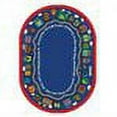 thumbnail image 4 of Bible Train 5'4" x 7'8" Oval Area Rug In Color Multi, 4 of 6
