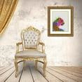 thumbnail image 3 of Fab Funky 15x18 Gold Ornate Wood Framed with Double Matting Museum Art Print Titled - Leopard Rainbow Splash 1, 3 of 4
