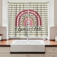 thumbnail image 2 of Ambesonne Romantic Kitchen Curtains, Modern Nude Colors You Me, 55"x30", Tan Pink and Ecru, 2 of 3