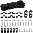 thumbnail image 5 of BESTYASH Black Kayak Bungee Rigging Kit Elastic Cord Secure Gear 1Set, 5 of 8