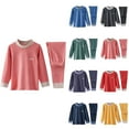 thumbnail image 4 of CHEEREAM Kids Boys Girls Thermal Underwear Set Fall Winter Warm Base Layer Long Johns 2 Piece Outfits for 3-9 Years, 4 of 4