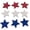 1 CM(120 PCS), variant on 60 Piece Unfinished Wooden Star Set for 4th of July Decorations, Patriotic Red White Blue Crafts for Tiered Tray Table Mantle Shelf, Memorial Day Summer Party Centerpieces
