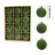 thumbnail image 3 of Adornos navideños, 12 bolas navideñas flocadas, juego de decoración navideña. Diversos estilos de adornos para árboles de Navidad que también se pueden usar para otras fiestas., 3 of 6