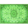 thumbnail image 1 of Ahgly Company Indoor Rectangle Medallion Green Traditional Area Rugs, 2' x 5', 1 of 1