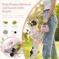 thumbnail image 3 of Small Dog Harness and Leash Set No Pull Puppy Harness Step-in Adjustable Puppy Cat Dog Vest Harnesses Soft Mesh Breathable Dog Harness Backpack Pet Harness for Puppies Small Medium Dogs, 3 of 7