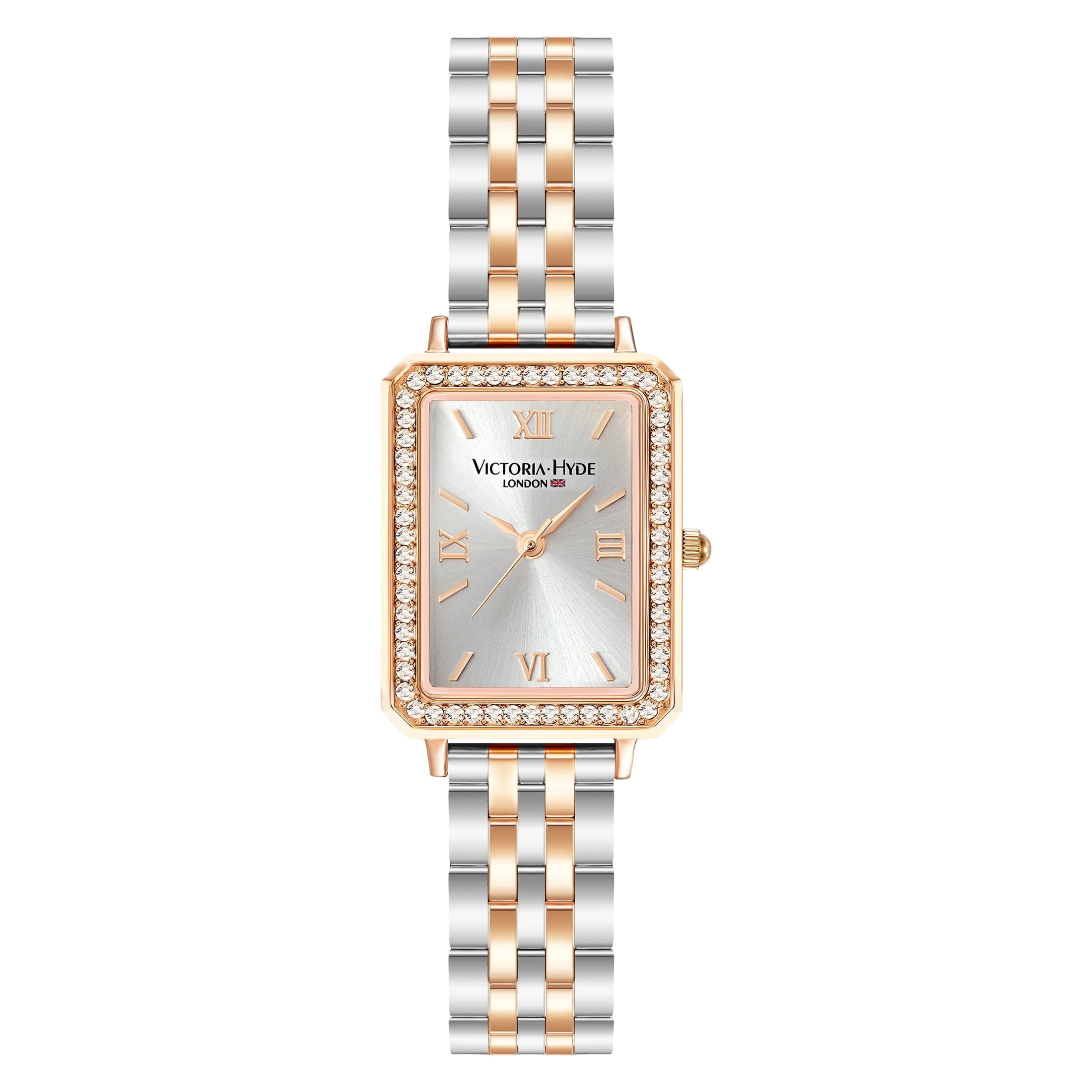Victoria Hyde Two-Tone Rectangular Bracelet Watch - Gold & Silver Victoria Hyde London Hampton Women main image 2
