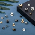 thumbnail image 2 of Button Studs 64 Sets 4 Colors 7 8 9 10mm Metal Studs Rivets Screwback Spots Metal Nail Rivet Studs for DIY Leather Craft Belt Purse Handbag Antique Bronze/Gunmetal/Platinum/Golden, 2 of 8