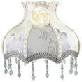 thumbnail image 1 of Shisuyan Desk Lamp Replacement Lampshade Cloth Lampshade Victorian Lamp Shade with Fringe, 1 of 9