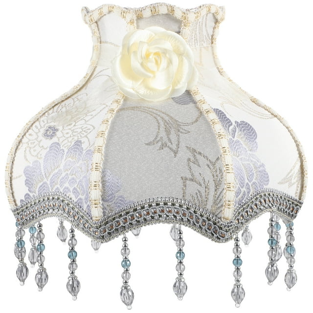 Shisuyan Desk Lamp Replacement Lampshade Cloth Lampshade Victorian Lamp Shade with Fringe