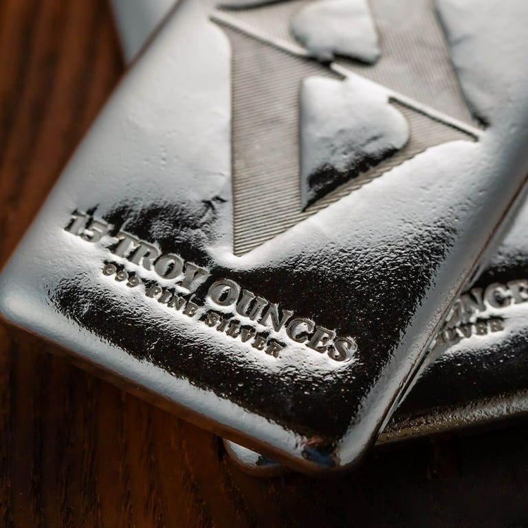 15 oz .999 Fine Silver Cast Bar - Scottsdale Mint Imperium