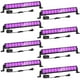 thumbnail image 1 of Barras de luz negra LED de 42 W de Onforu, paquete de 8 unidades, con enchufe e interruptor, 1 of 6