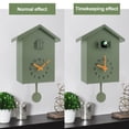 thumbnail image 3 of YOPTOP Cuckoo Wall Clock Cuckoo Sound Clock with Pendulum Delicate Cuckoo Clock for Home Green, 3 of 11