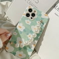 thumbnail image 1 of Cute Flower Wrist Strap Pearl Chain Bracelet Soft Compatible With Iphone 13 Pro Max For Women Girls, 1 of 2