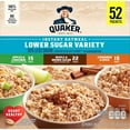 thumbnail image 3 of Quaker Lower Sugar Instant Oatmeal, Variety Pack 52 Pack., 3 of 6