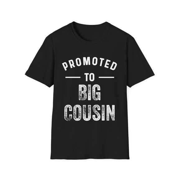 Promoted To Big Cousin Pregnancy Announcement Kids Gender Reveal Unisex Softstyle T-Shirt