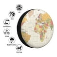 thumbnail image 5 of Gaeub Vintage World Map1 14-17in Tire Cover, Spare Tire Cover, for Camper Caravan, Trailer, Car, Truck, SUV, Jeep - 16 inch, 5 of 9