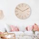 thumbnail image 3 of Reloj de pared Gloria de ped silenciosos beige, 3 of 9