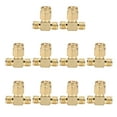 thumbnail image 3 of SMA Tee Adapter, Low Signal Loss 50 Ohm  High Transmission Oxygen Free Copper RF Connector Wide Bandwidth  For GPS System, 3 of 8