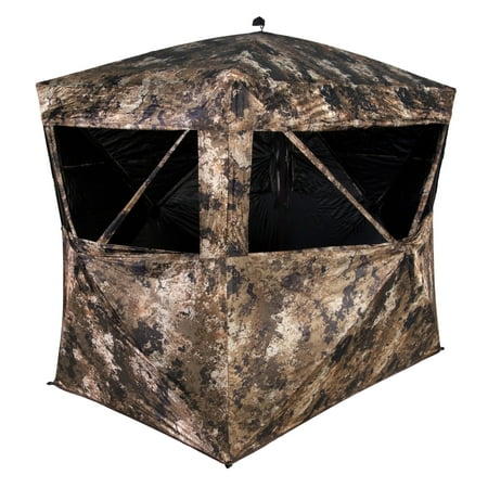 MUDDY THE GARAGE THREE PERSON 4 X 6 POP-UP GROUND BLIND GARAGE DOOR FOR FULL END OPENING