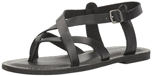 LK-Adinis Sandal Black Leather Strappy 