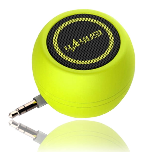 Mini altavoz A5 Reproductor de audio estéreo de 3,5 mm para teléfono portátil (verde)