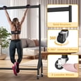 thumbnail image 2 of Nefoso Heavy Duty Clothes Rack with Wheels,Rolling Garment Clothing Rack for Display and Storage, Hanging Clothes,60"L x 18.4"W x 60"H(Black), 2 of 10