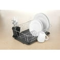 thumbnail image 6 of Kitchen Details Chrome 3 Piece Set Dish Rack in Black (17.5" x 14.5" x 5.25"), 6 of 6