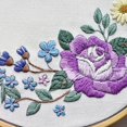 thumbnail image 4 of Coofit Embroidery Kit Floral Letters DIY Stitch Kit Cross Stitch Kit Handmade Craft, 4 of 6